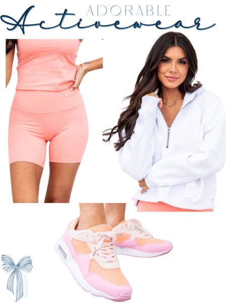 Adorable activewear outfit for spring 2023! tennis outfit ideas that are cute and preppy! Fun pickle ball outfit inspo! 🏸

#LTKFind #LTKSeasonal #LTKfit