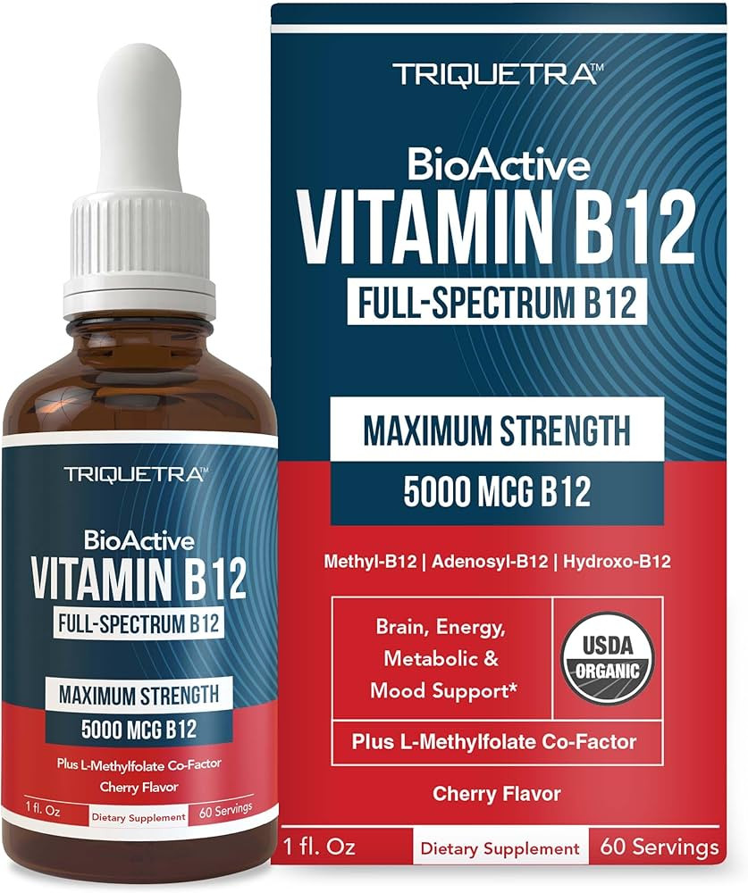 BioActive Vitamin B12 5000 mcg | Contains 3 BioActive Forms B12 Plus Methylfolate Cofactor - Meth... | Amazon (US)