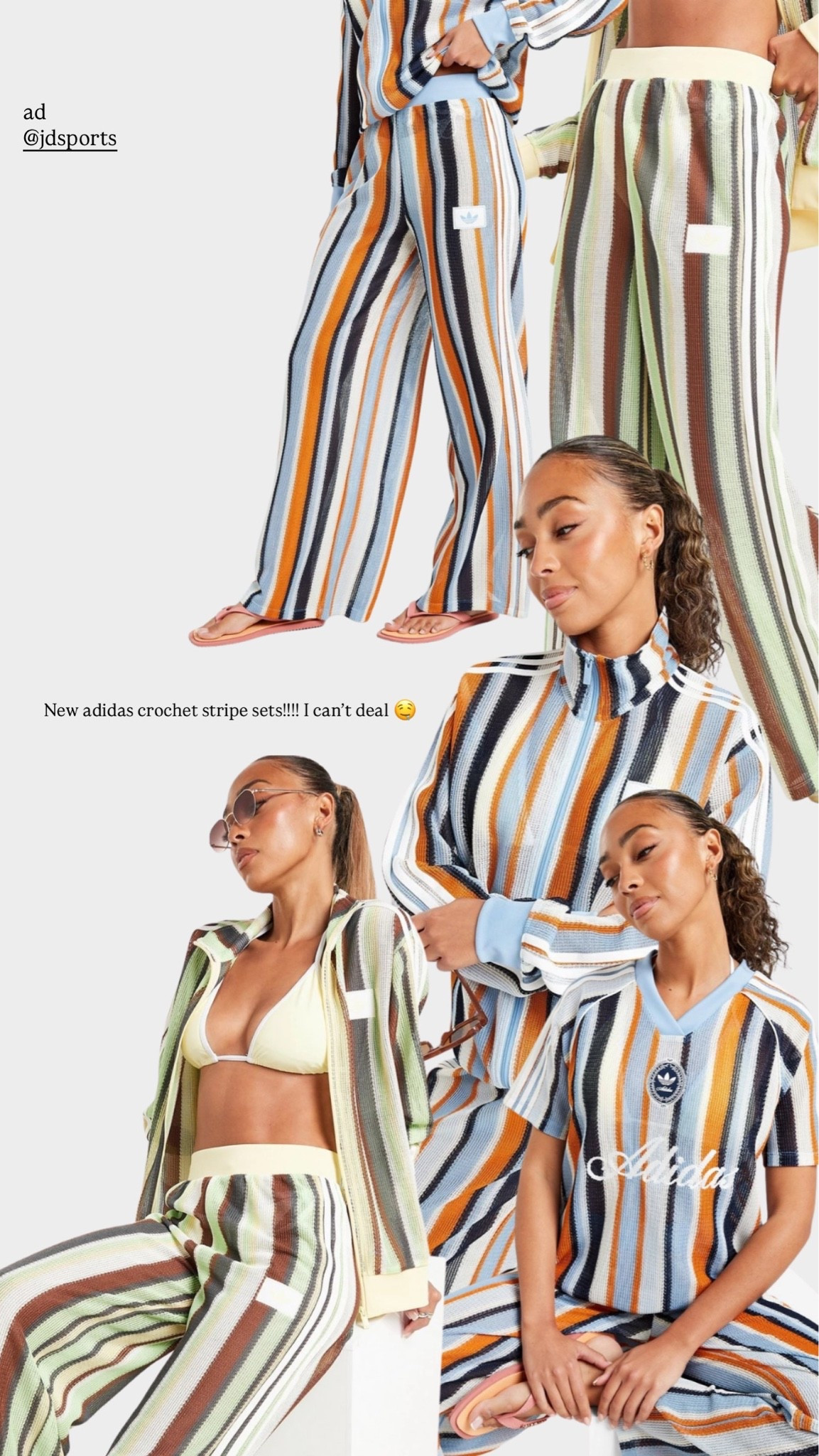 ad JD - New adidas crochet stripe sets!!!! I can’t deal 🤤

#LTKsummer #LTKuk #LTKstyletip