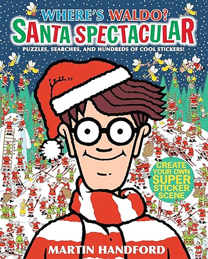 Where's Waldo? Santa Spectacular: (A Christmas-Themed Hidden Object Search-and-Find Puzzle & Stic... | Amazon (US)