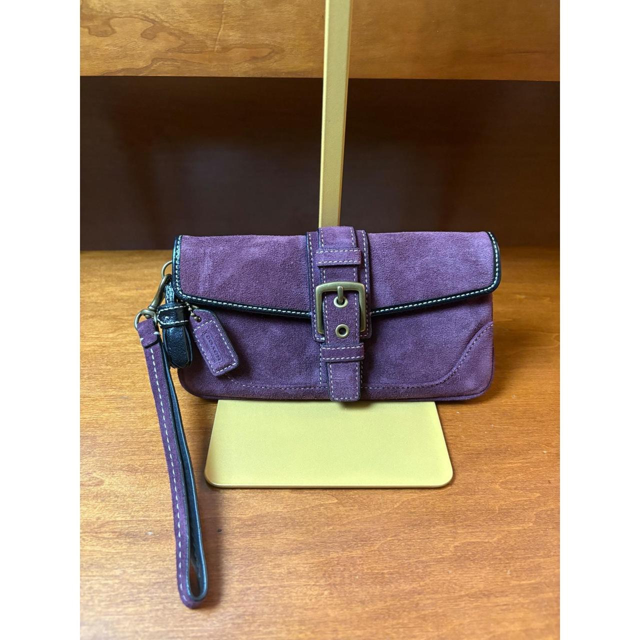 Coach Women's Clutch bags - Purple/Black | Depop US