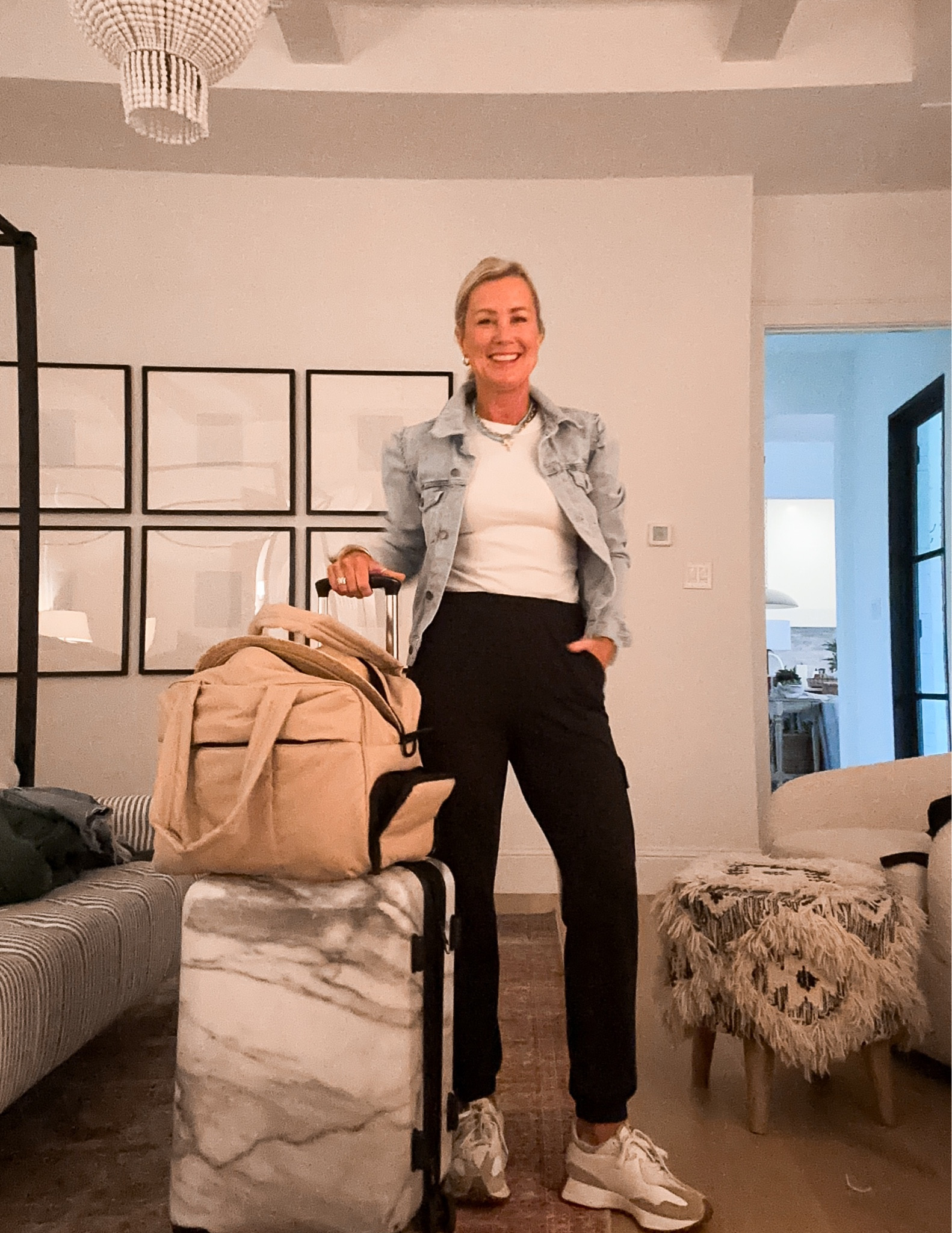 Wheels up! ✈️ Linking my travel uniform & must-haves!