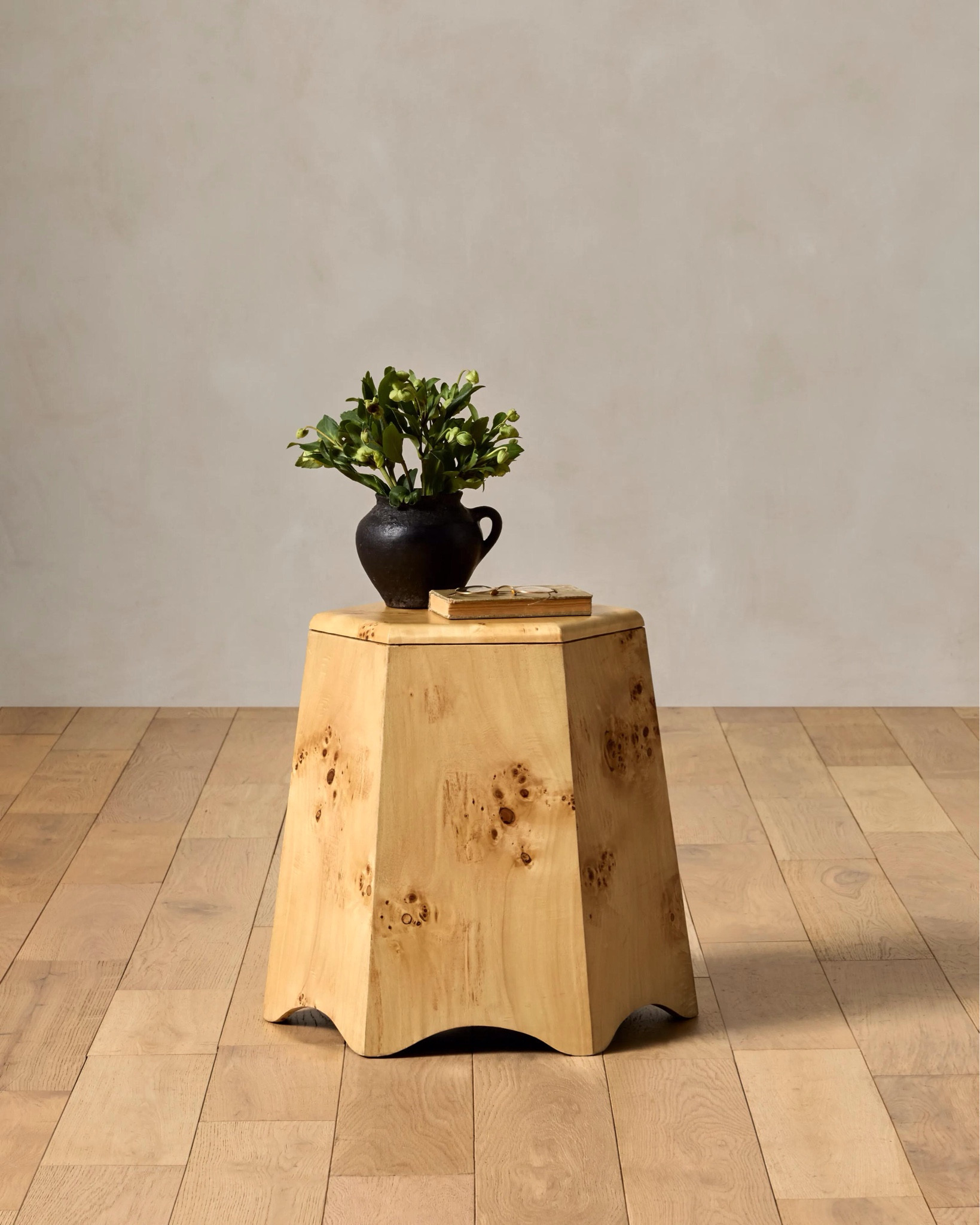 With its structured hexagonal shape and mappa burl-wood veneer, Rowntree is where modern design and organic details meet. Angular, yet earthy, this striking accent table is as much of a conversation piece at it is a versatile mainstay.

#LTKHome