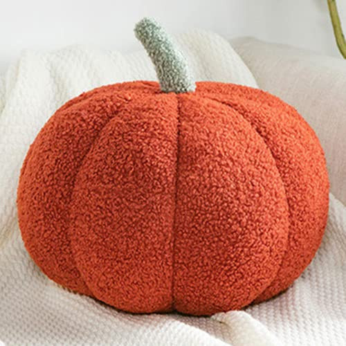 Halloween Pumpkin Pillow, Handmade Halloween Pumpkin Throw Pillow Decor, Halloween Plush Stuffed Halloween Pumpkin Shaped Decoration, for Home Decor Halloween Party Favors (11 inch, Red) | Amazon (US)