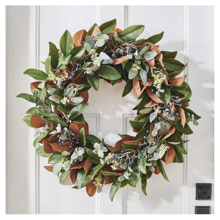 Mixed Magnolia Wreath | Grandin Road | Grandin Road
