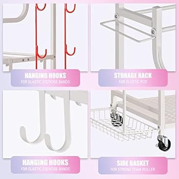 Mythinglogic Yoga Mat Storage Racks,Home Gym Storage Rack for Dumbbells Kettlebells Foam Roller, ... | Amazon (US)