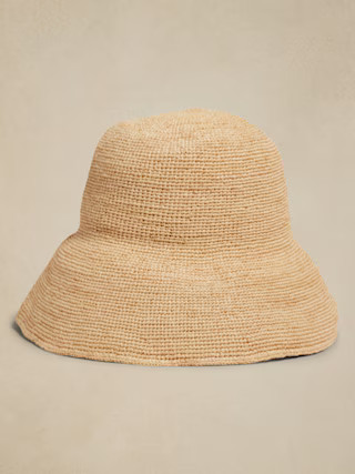 Shoreline Raffia Bucket Hat &amp;#124 Hampui | Banana Republic (US)