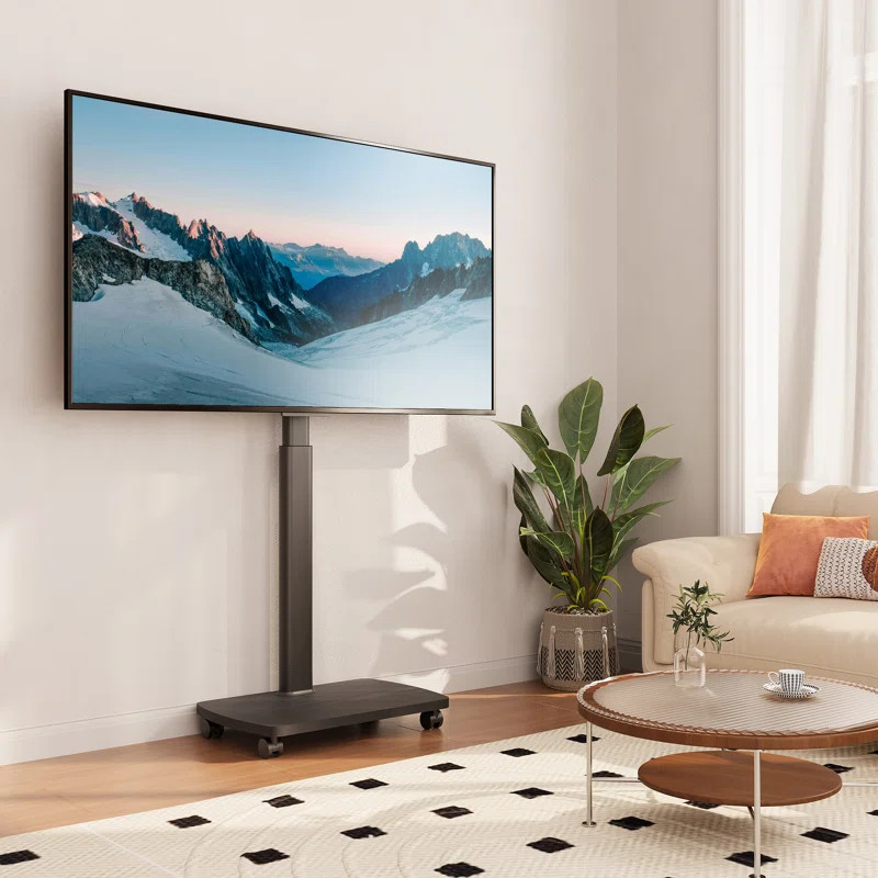 Abbing Modern Rolling TV Stand with Wheels for 43 to 75 inch TVs | Wayfair North America