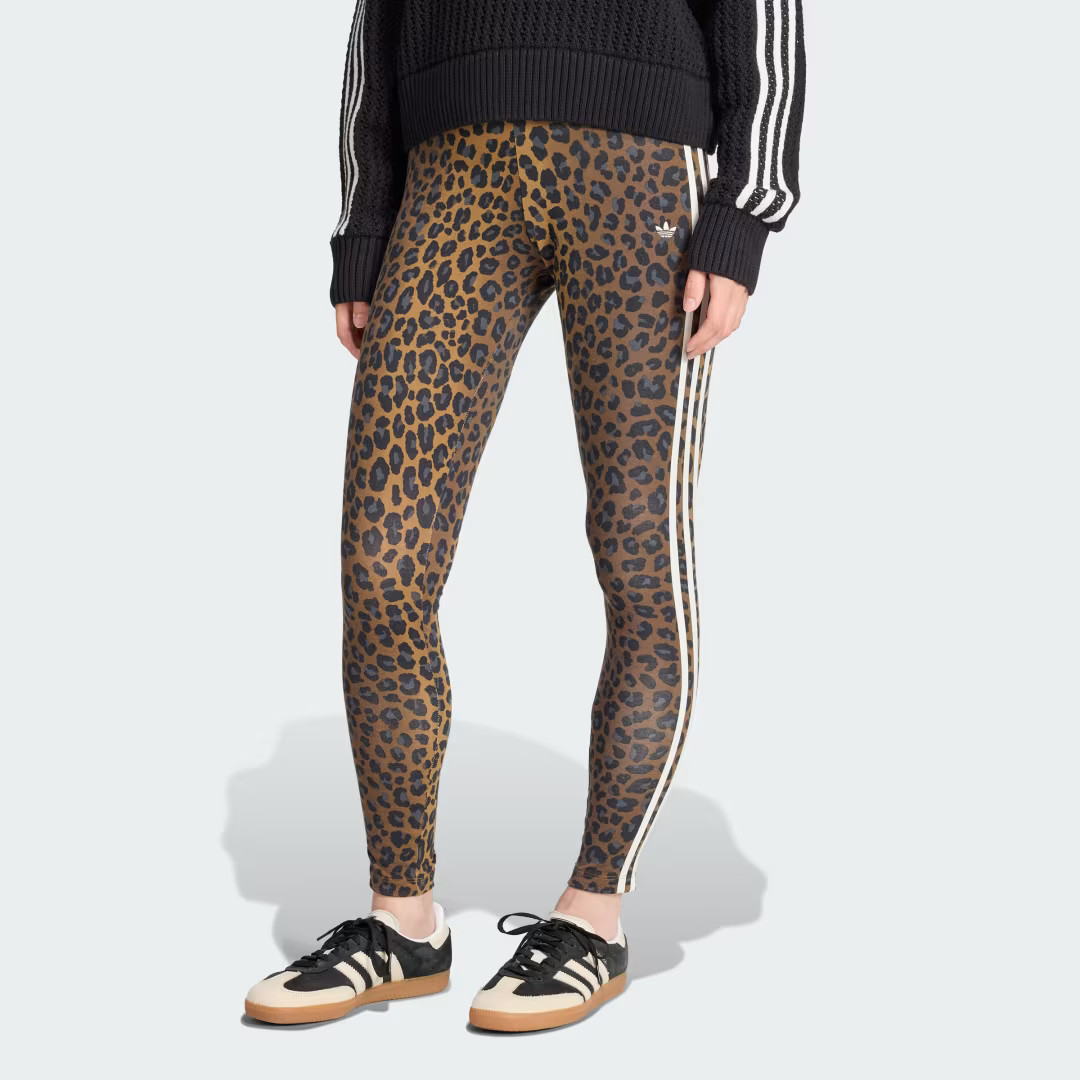 adidas Leopard 3-Stripes Legging Multicolor S Womens | adidas (US)