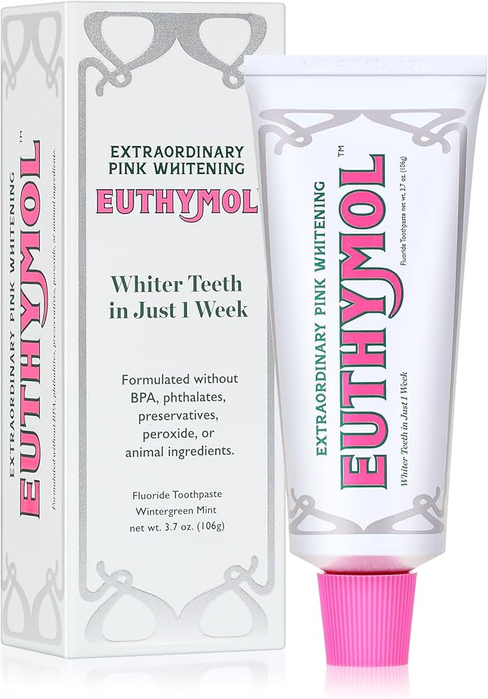 EUTHYMOL Whitening Toothpaste (3.7fl oz) - Stain Removal in 2 Weeks, Long-Lasting Freshness for S... | Amazon (US)
