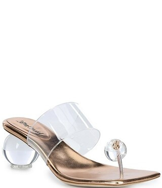 Jeffrey Campbell Latus Ball Clear Vinyl Sandals | Dillard's | Dillard's
