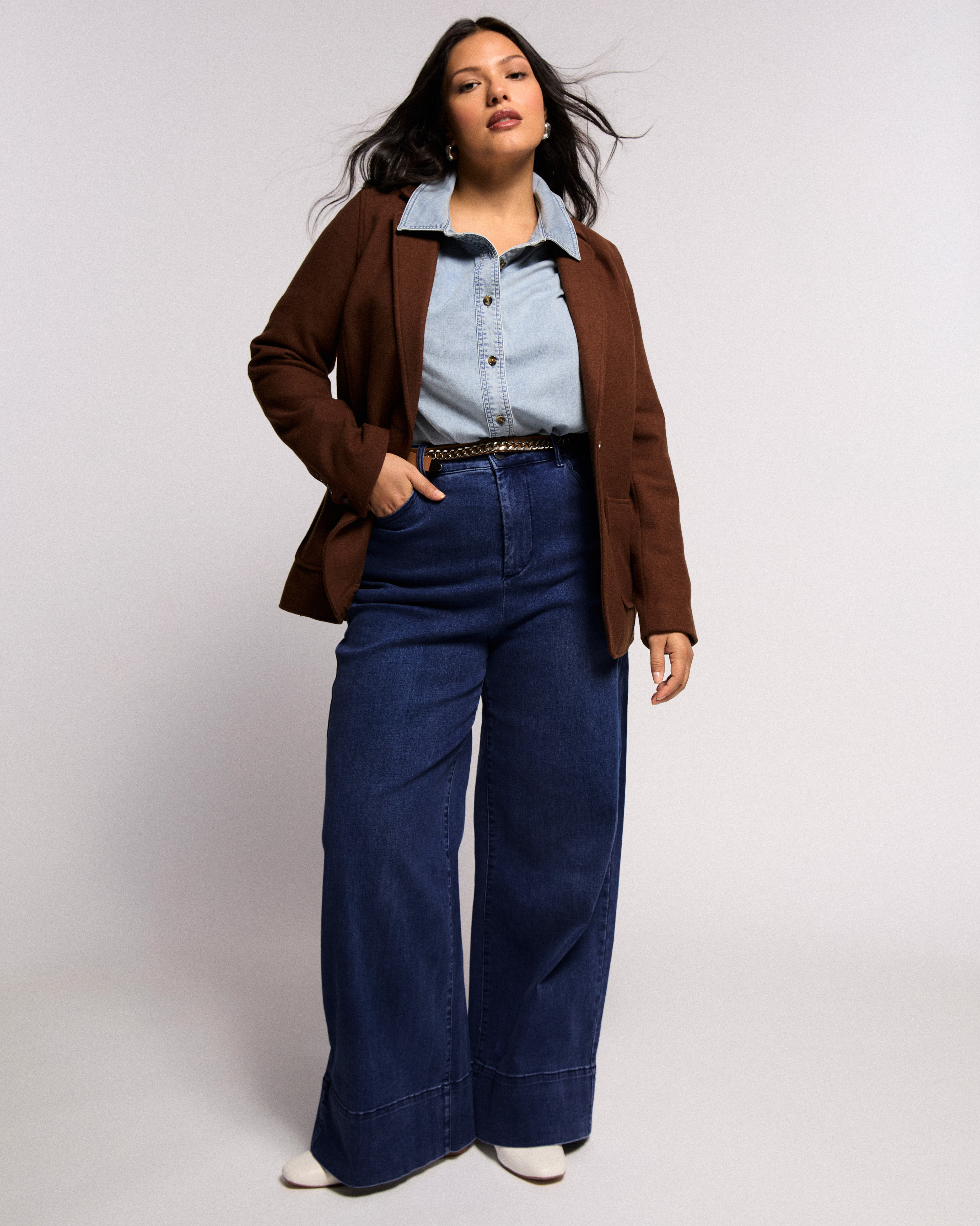 Carrie High Rise Wide Leg Jeans - Dark Indigo | Universal Standard