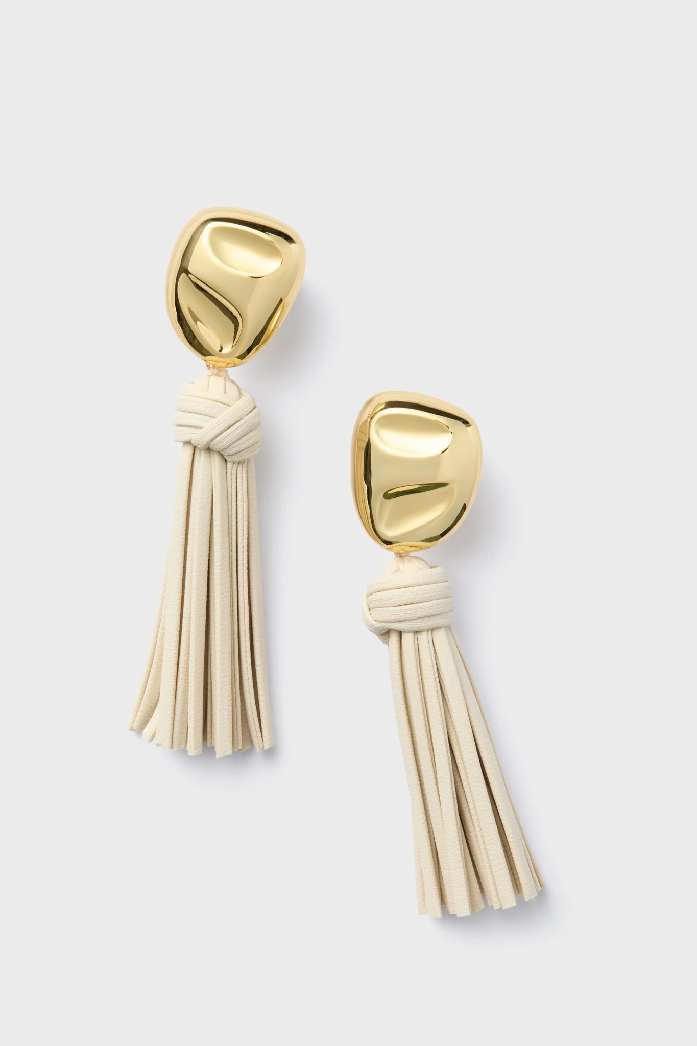 Cream Tassel Athena Earrings | Tuckernuck (US)