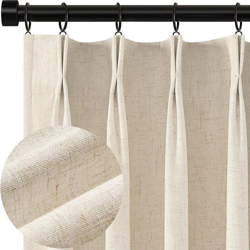 Blackout Curtains & Drapes 84 '' 2 Panels, Room Darkening Curtains with Hooks Rings for Bedroom | Wayfair North America