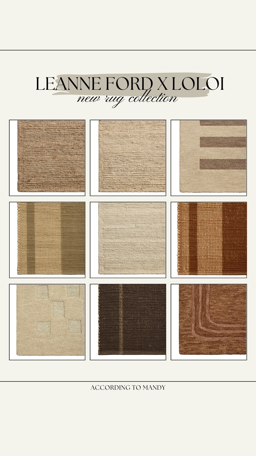 NEW Leanne Ford x Loloi Collection!!

rugs, loloi rugs, new rugs, fall rugs, seasonal rugs, neutral rugs, rug collection

#LTKStyleTip #LTKSeasonal #LTKHome