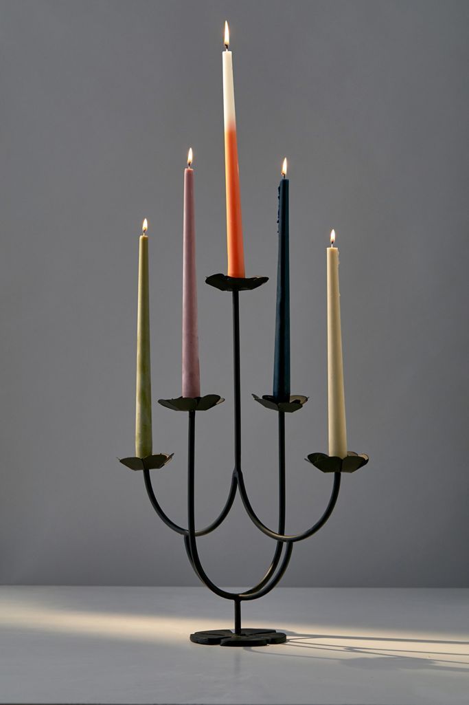 Floral Metal Candelabra | Urban Outfitters (US and RoW)
