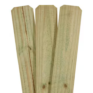 5/8 in. x 5-1/2 in. x 6 ft. Pressure-Treated Pine Dog-Ear Fence Picket | The Home Depot