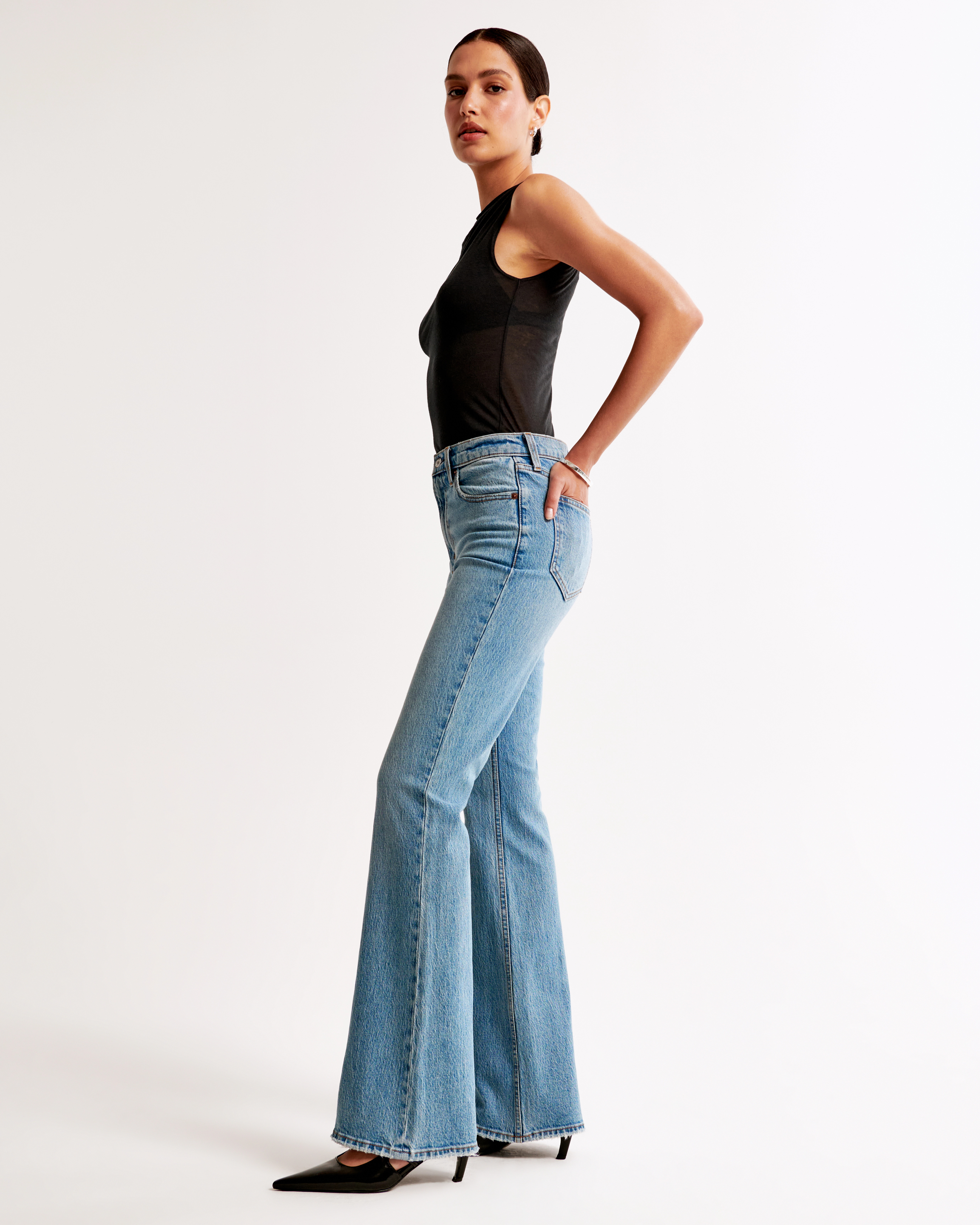 High Rise Vintage Flare Jean | Abercrombie & Fitch (US)