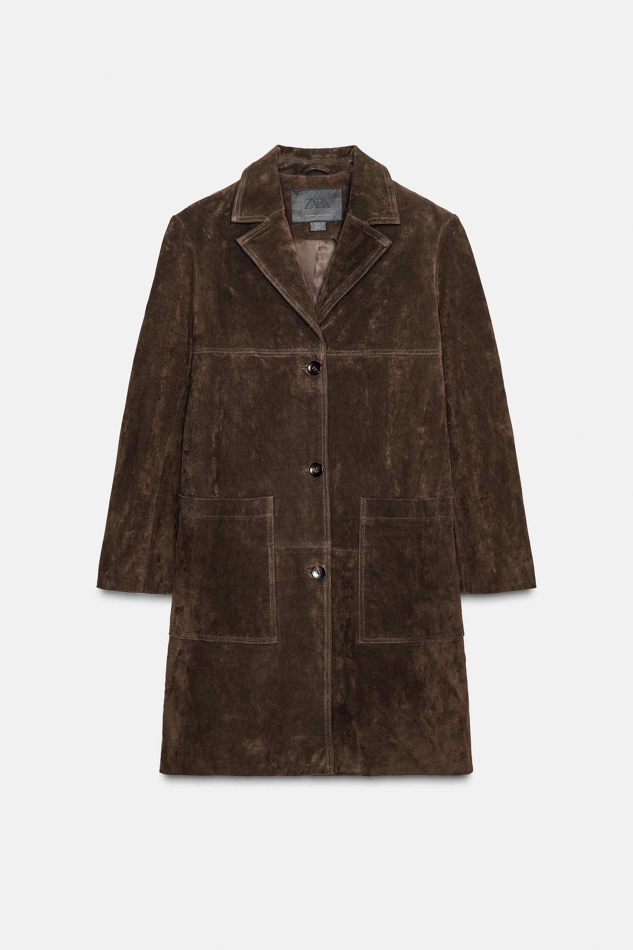 100% SUEDE COAT ZW COLLECTION LIMITED EDITION | Zara US