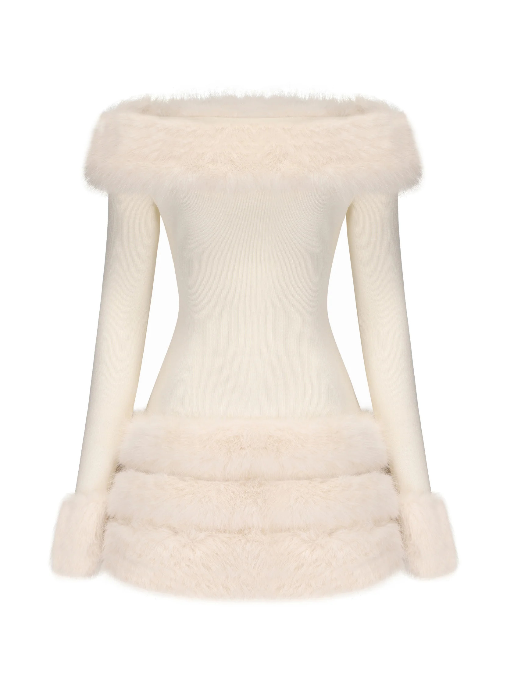Mila Fur Dress | Nana Jacqueline