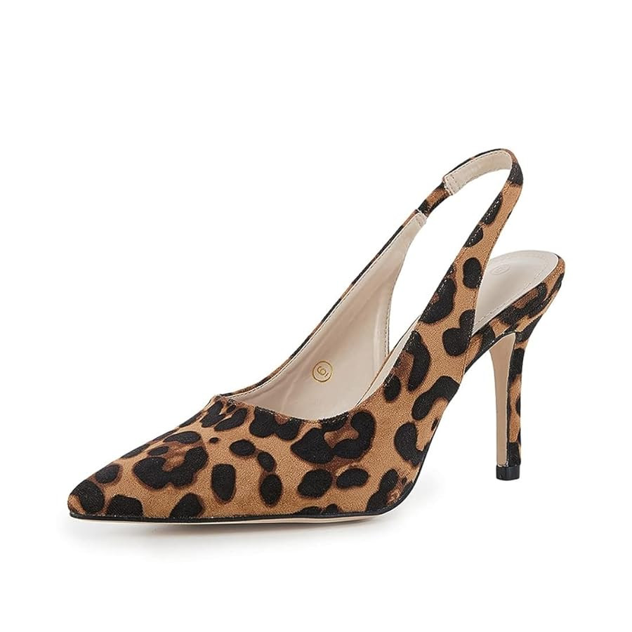 Womens Slingback Pointed Toe Stiletto Pumps Slip-on High Heels Office Lady Sandals Party Prom Dre... | Amazon (US)