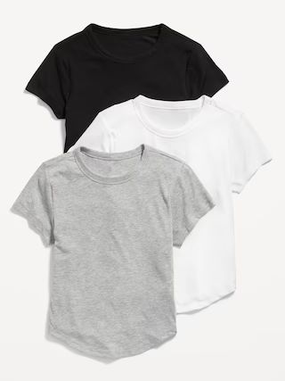 UltraLite Cropped Rib-Knit T-Shirt 3-Pack for Women | Old Navy (US)