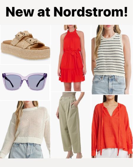 New arrivals! Red dress, sandals, new spring arrivals, sunglasses, spring dress 

#LTKshoecrush #LTKSeasonal