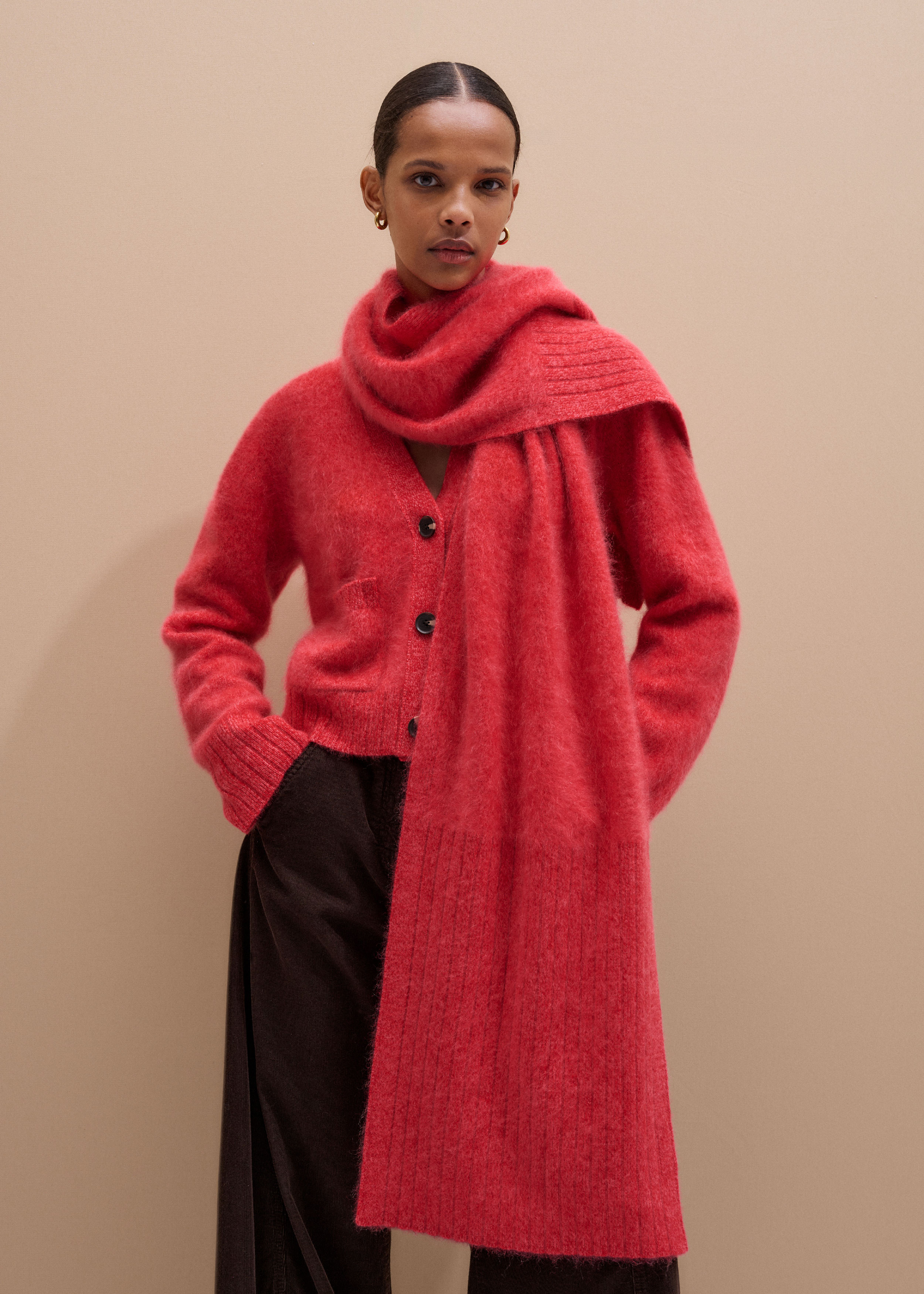 Oversized Scarf Brushed Cashmere | ME+EM US