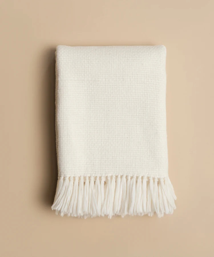 Alpaca Basketweave Throw | Jenni Kayne