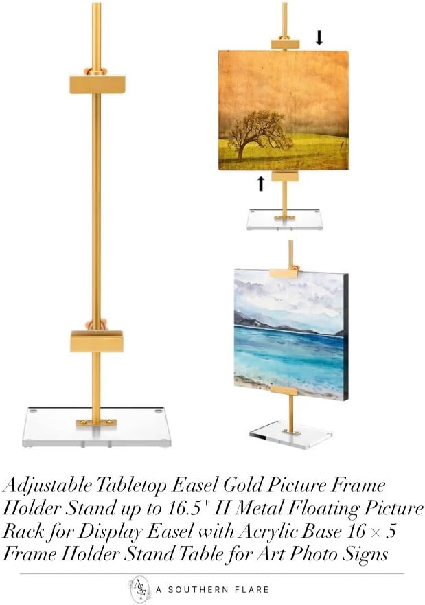 Upgrade your home decor with these adjustable easels! Perfect for displaying your art and photos.... | Amazon (US)