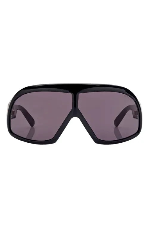 Tom Ford 78mm Aviator Sunglasses in Black/Black at Nordstrom | Nordstrom