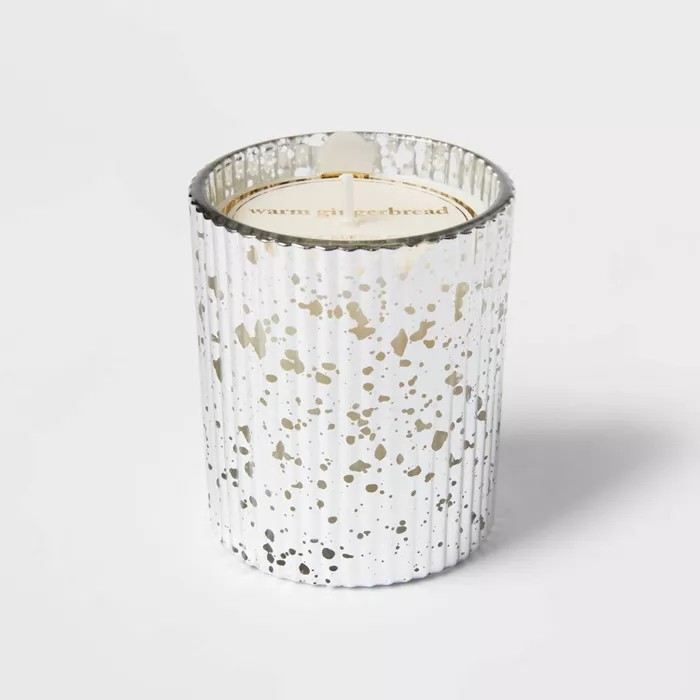 Flat Mercury Jar Candle Gingerbread Cookies Silver - Threshold™ | Target