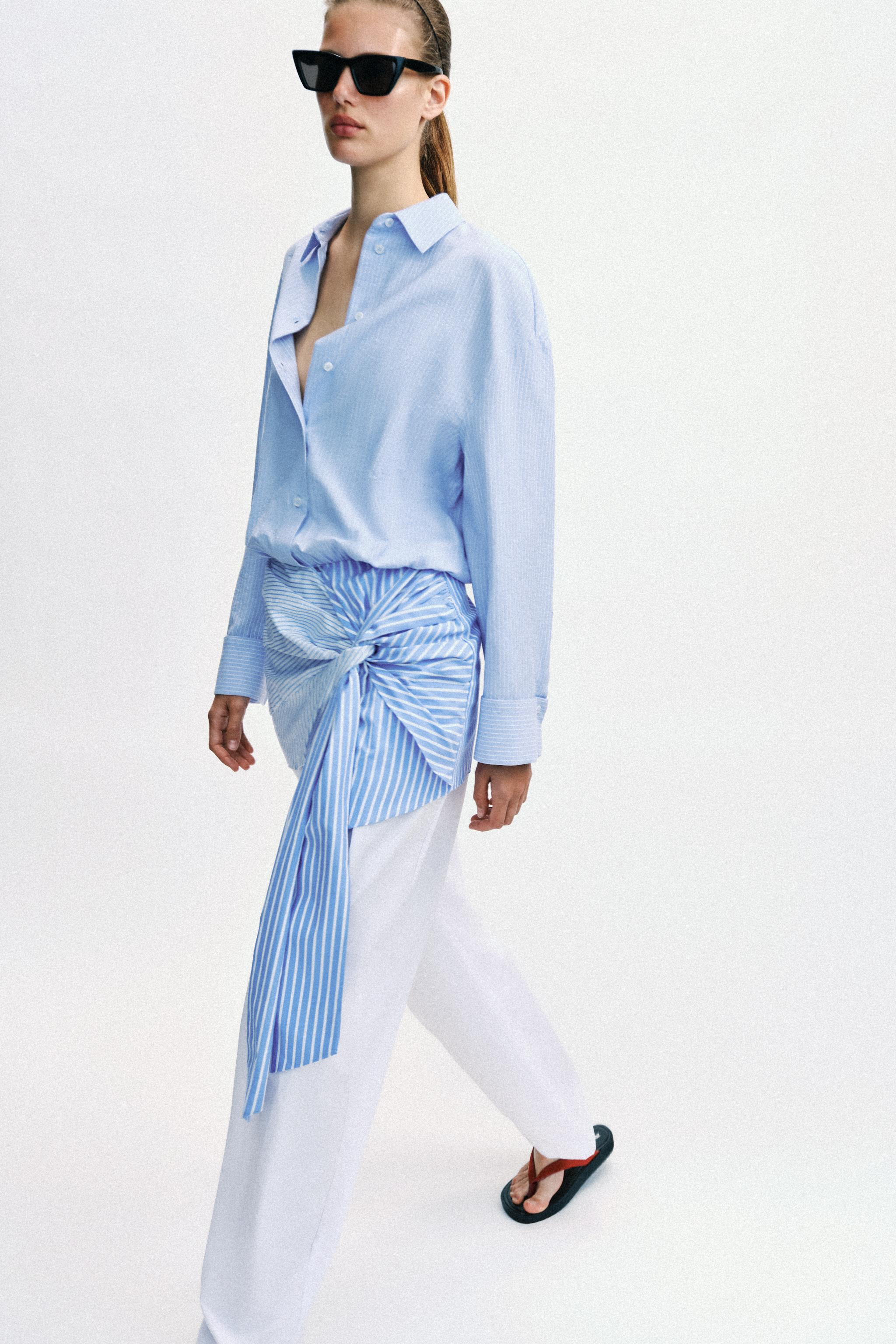 SHORT KNOTTED SHIRTDRESS | Zara US