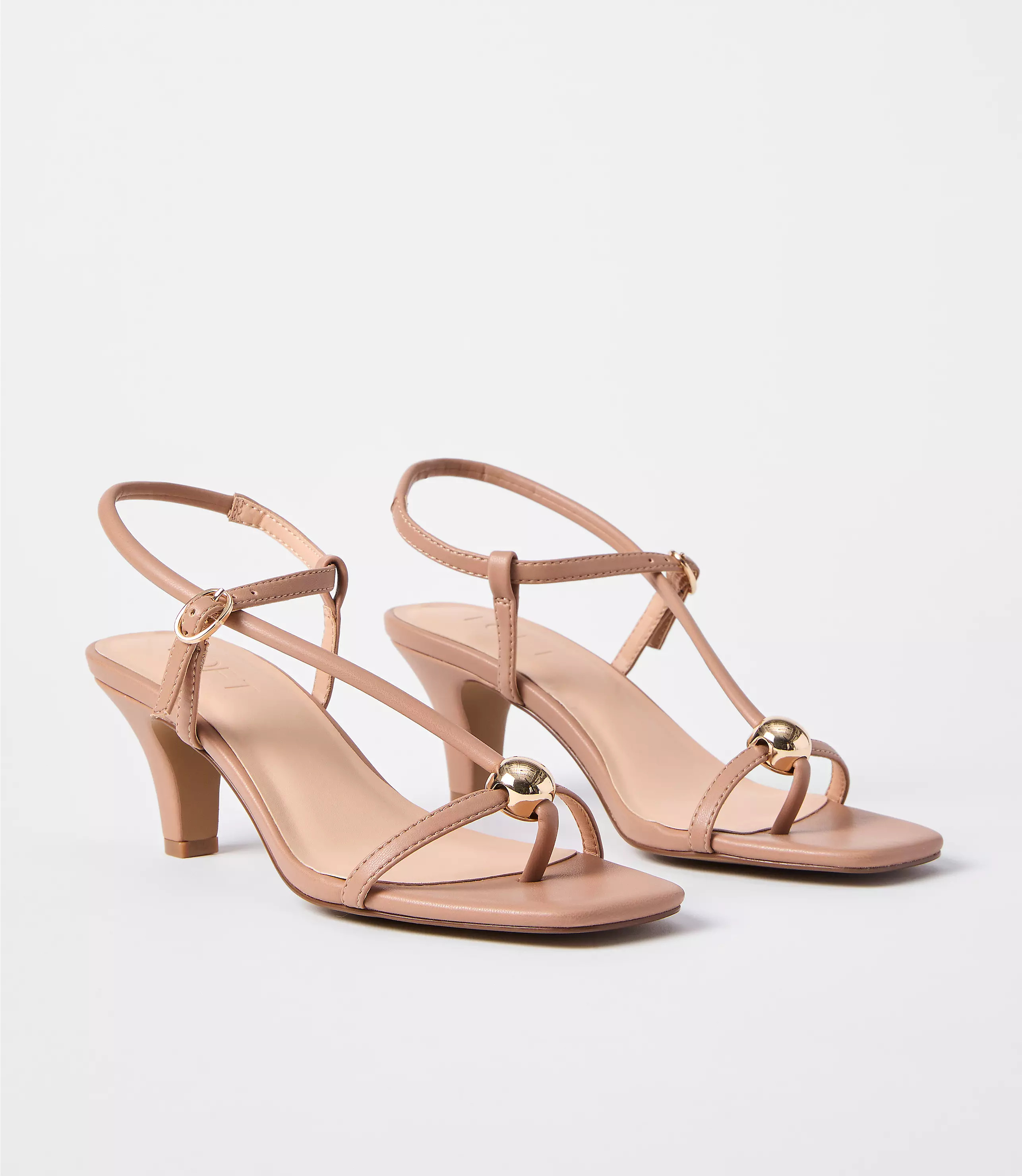 Studded Strappy Heels | LOFT