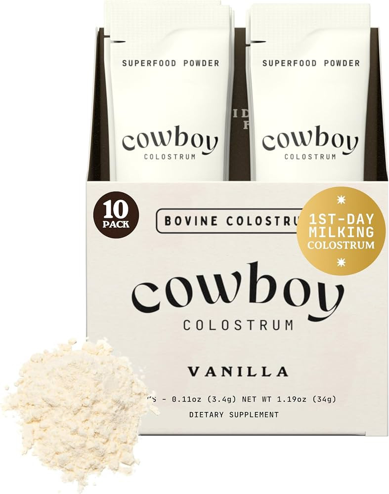 Cowboy - The Exclusive 1st Milking, Whole, Grass Fed Colostrum Supplement for Full Body Health - ... | Amazon (US)