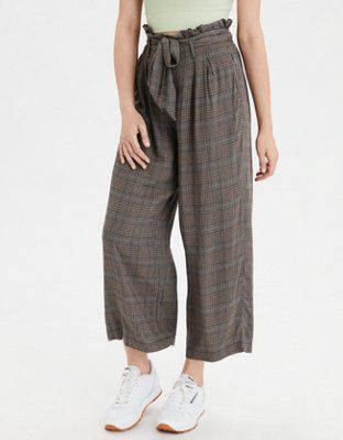 AE High-Waisted Paperbag Waist Pant | American Eagle Outfitters (US & CA)