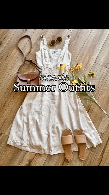 Classic summer outfits. Summer dresses. Summer dress. Linen dress. 

#LTKStyleTip #LTKSaleAlert #LTKSeasonal