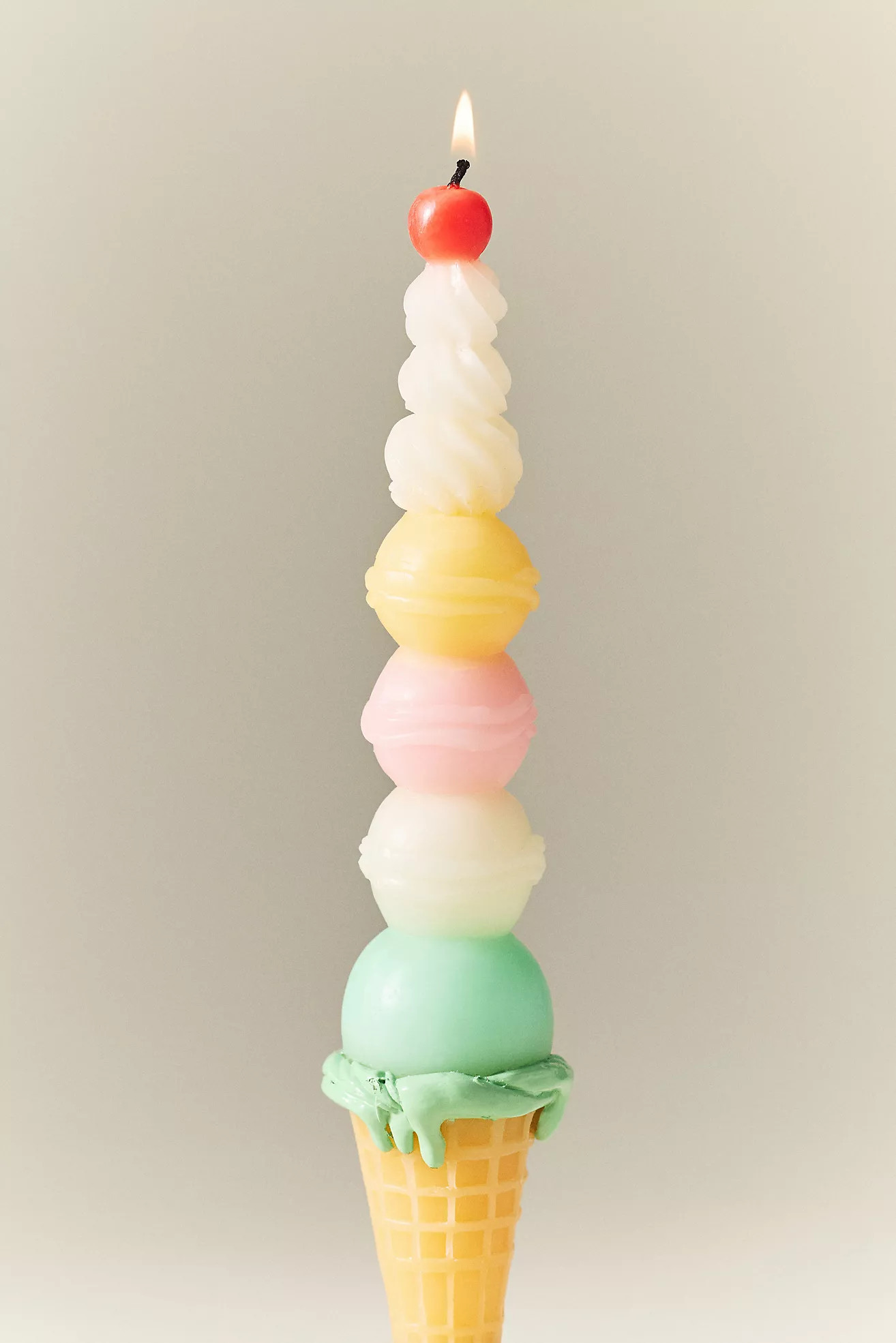 Ice Cream Cone Taper Candle | Anthropologie (US)