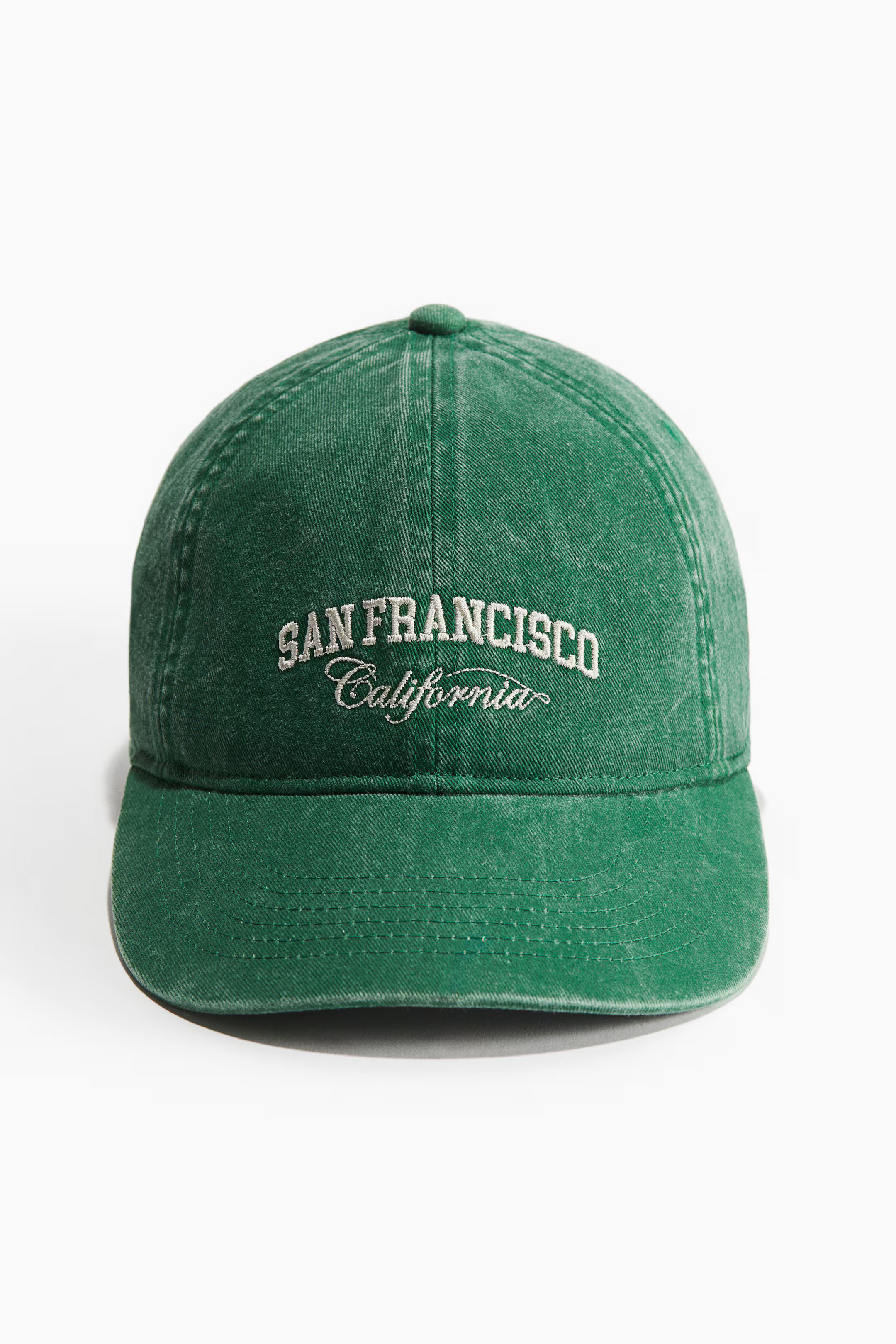 Embroidered-motif twill cap | H&M (UK, MY, IN, SG, PH, TW, HK)