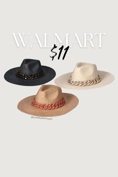 $11 fedora style sun hat from Walmart for summer 