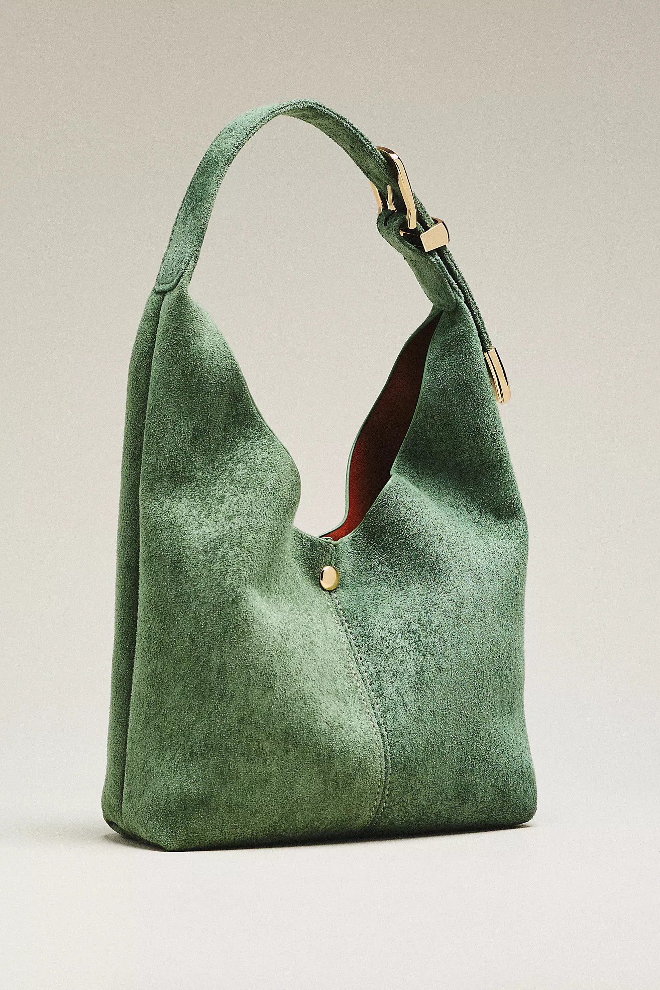 By Anthropologie Love Knot Faux Suede Mini Buckle Slouchy Bag | Anthropologie (US)