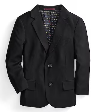 Johnston & Murphy Boys Long Sleeve Notch Lapel Pocketed Woven Blazer | Dillard's | Dillard's