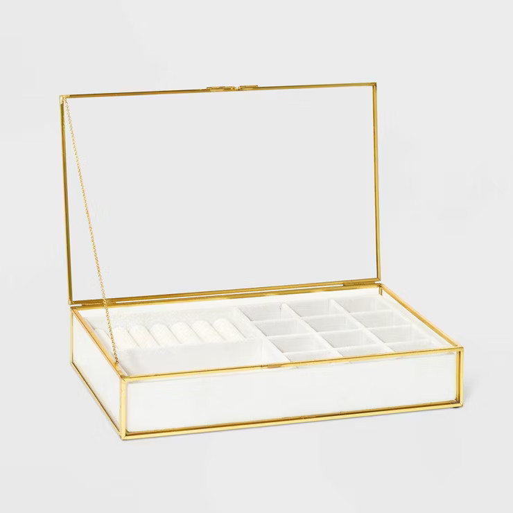 Glass Jewelry Organizer - A New Day™ Gold | Target