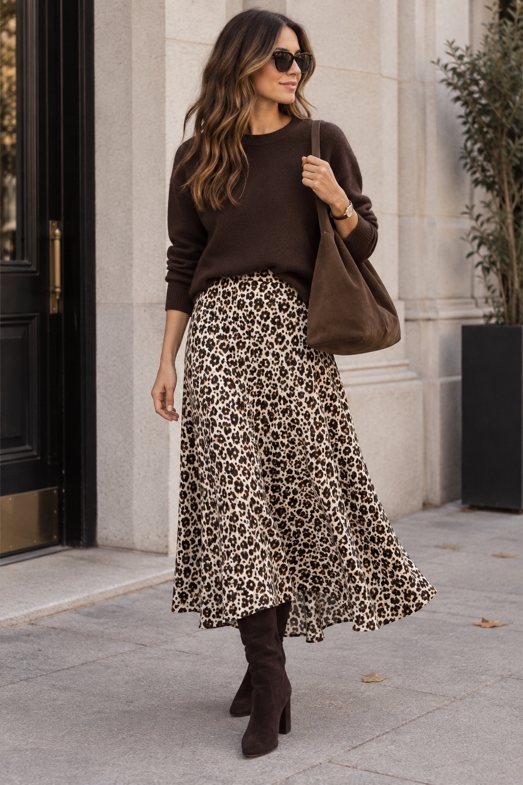 Brown Fall Outfit with leopard print skirt and brown sweater and accessories 🍂

#LTKautumn #LTKdatenight #LTKstyletip