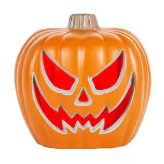 Home Accents Holiday 20 in. Plug-In LED Spooky Jack-O-Lantern 23GM51890 - The Home Depot | The Home Depot