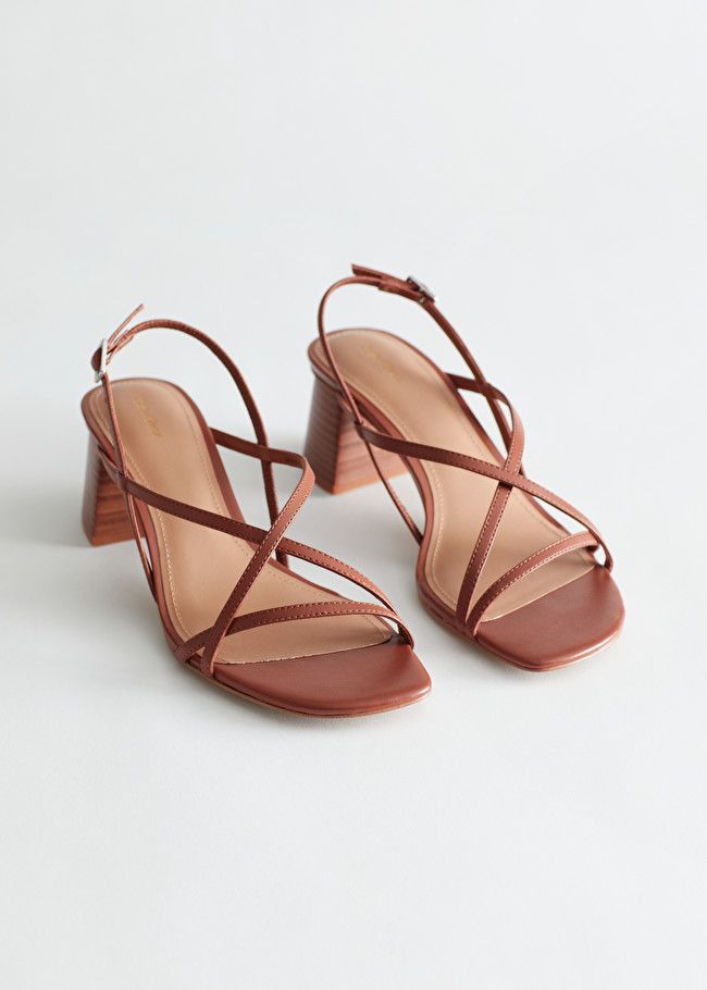 Strappy Block Heel Leather Sandals | & Other Stories (EU + UK)