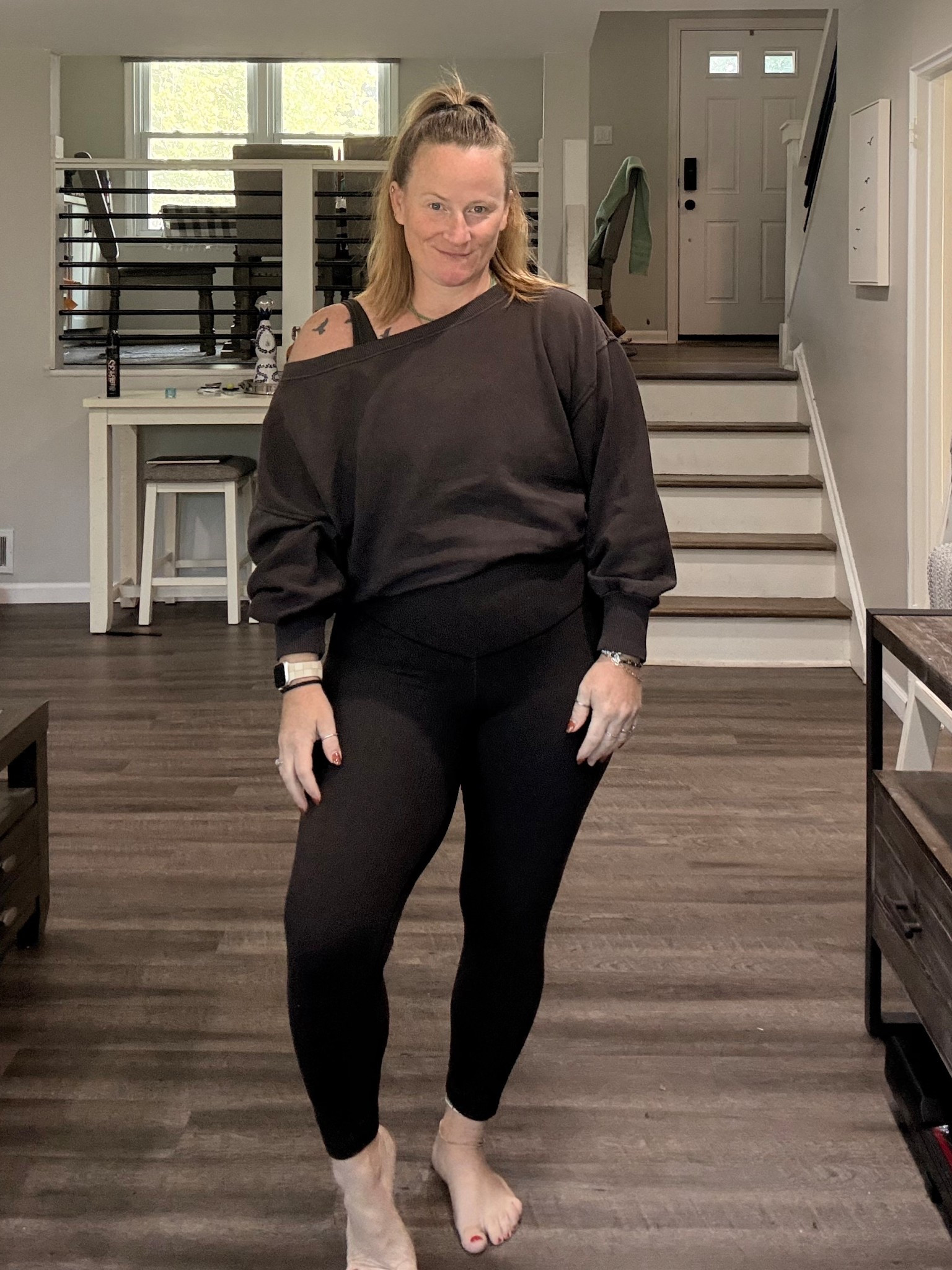 This Aerie set is chefs kiss. Snag every piece. 

Wearing a large in the bra & sweatshirt. XL in the leggings. I could have done the L so still tts! 

#LTKActive #LTKOver40 #LTKSeasonal