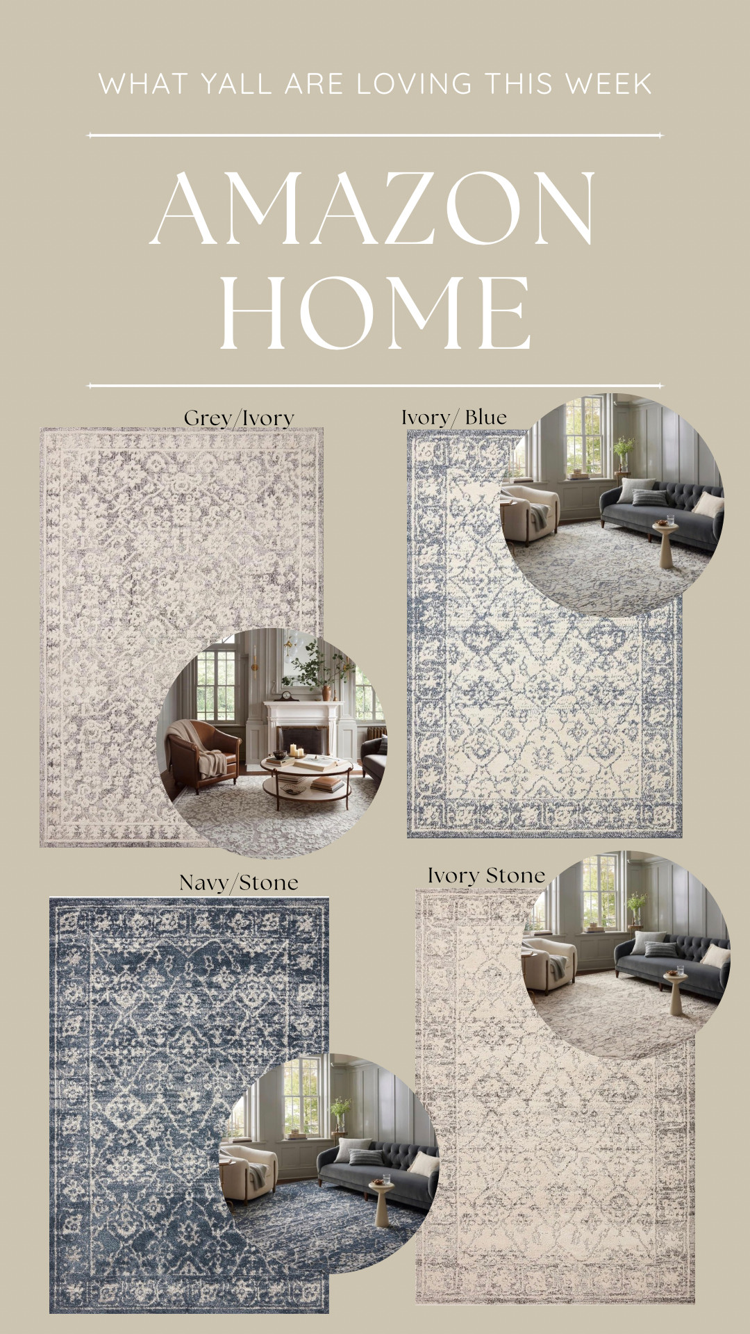 Spring blues and neutrals for a fabulous living room refresh! 🤍✨
• 
• 
• 
• 
living room refresh, room refresh, spring decor, spring rugs, area rugs 

 #LTKHome