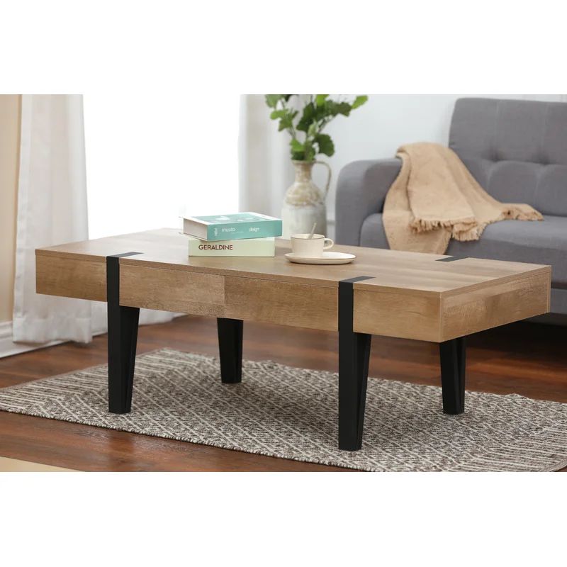 Tobie 4 Legs Coffee Table with Storage | Wayfair North America