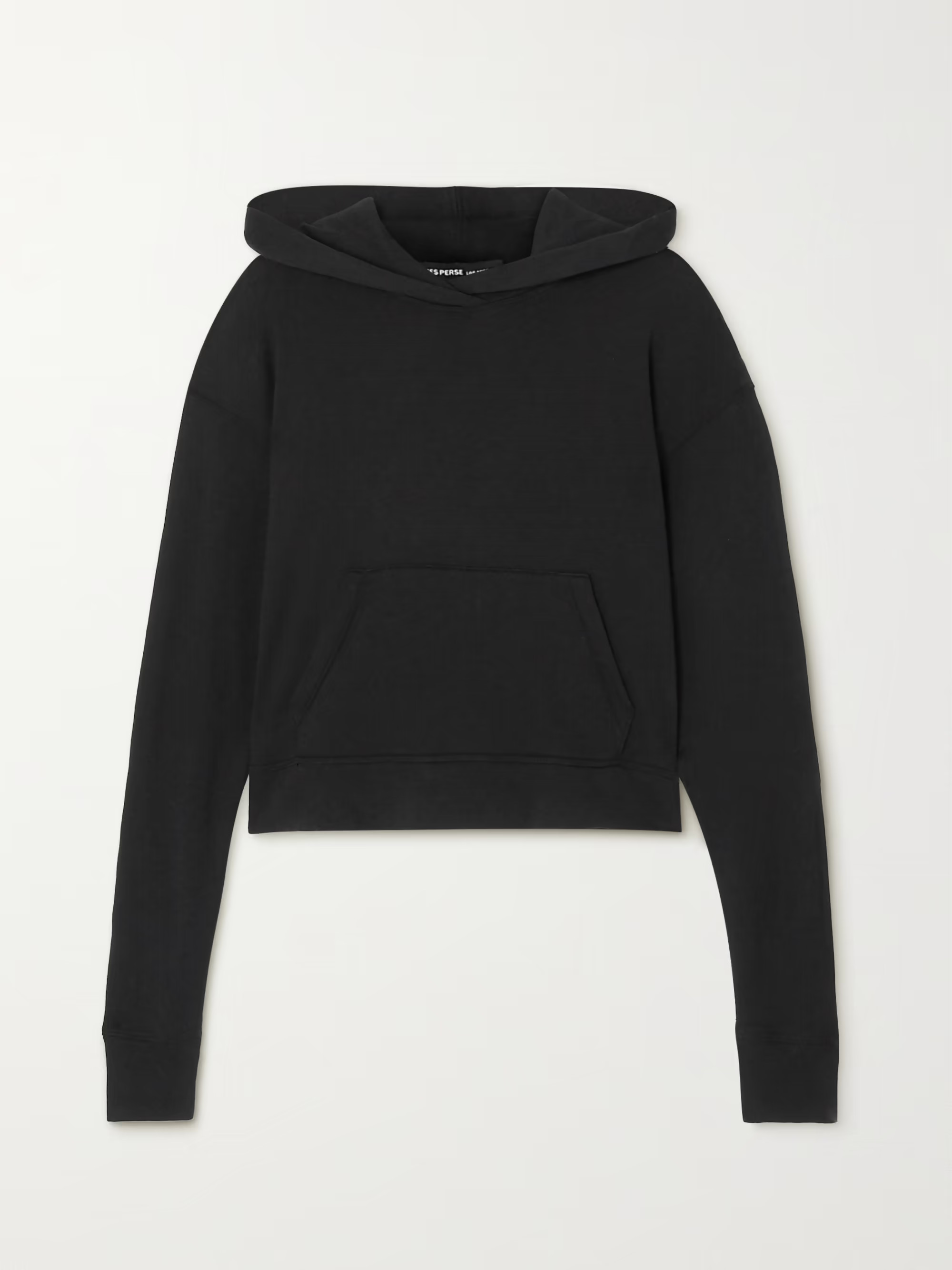 Cropped cotton-jersey hoodie | NET-A-PORTER (US)